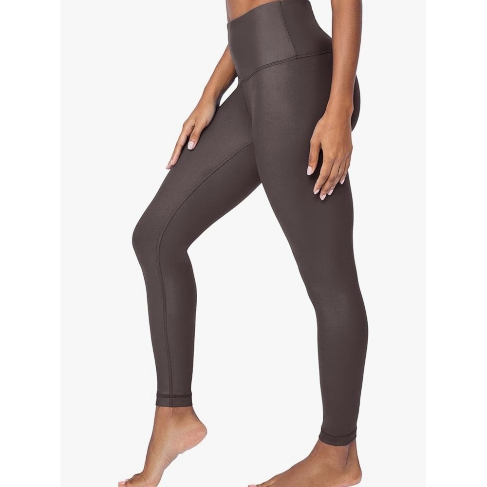 90 Degree By Reflex Super High Waist Faux Leather Fleece Lined Leggings, XS, NWT